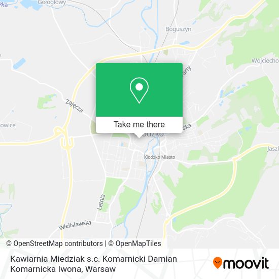 Kawiarnia Miedziak s.c. Komarnicki Damian Komarnicka Iwona map