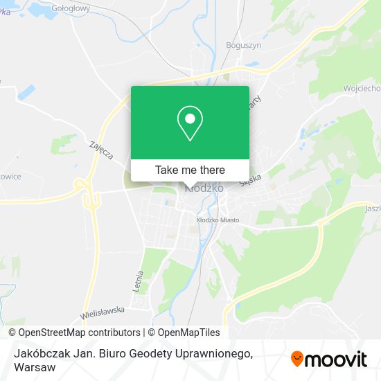 Jakóbczak Jan. Biuro Geodety Uprawnionego map