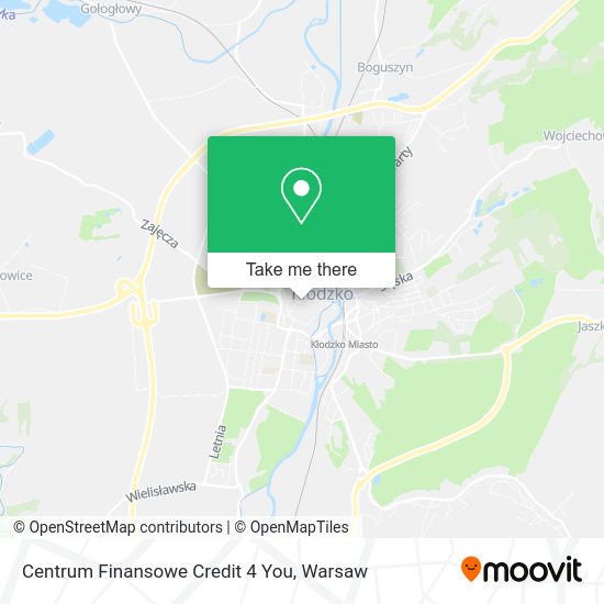 Centrum Finansowe Credit 4 You map