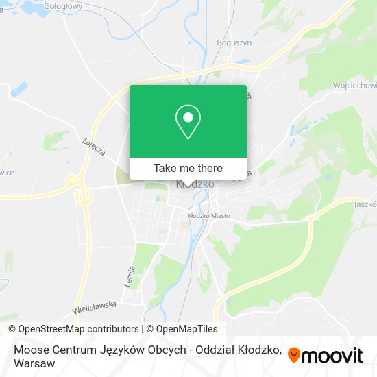 Moose Centrum Języków Obcych - Oddział Kłodzko map