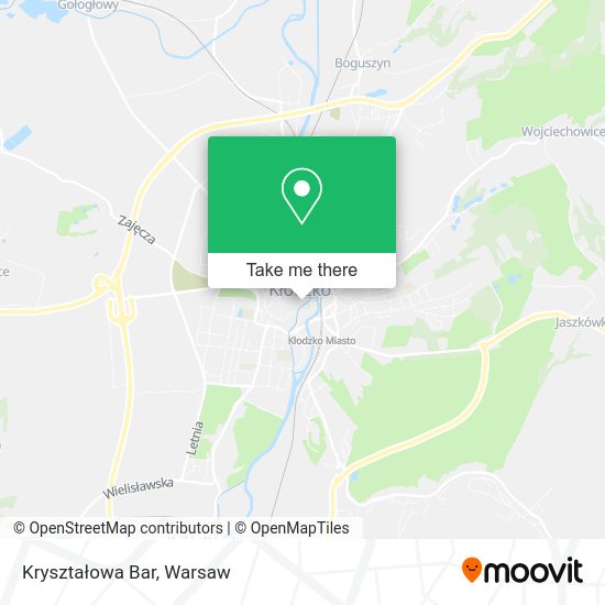 Kryształowa Bar map