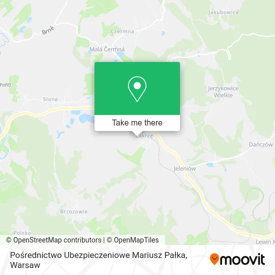 Pośrednictwo Ubezpieczeniowe Mariusz Pałka map