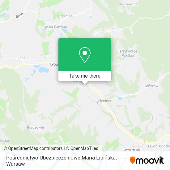 Pośrednictwo Ubezpieczeniowe Maria Lipińska map