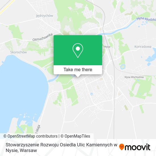 Stowarzyszenie Rozwoju Osiedla Ulic Kamiennych w Nysie map