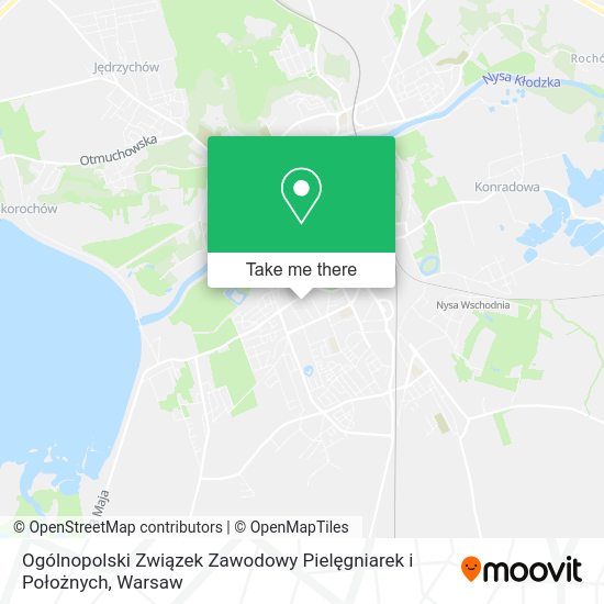 Ogólnopolski Związek Zawodowy Pielęgniarek i Położnych map