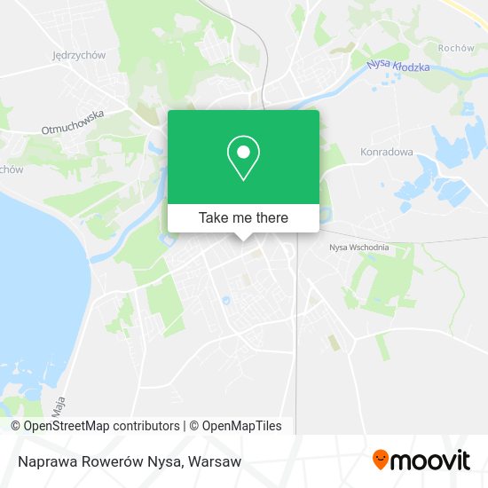 Naprawa Rowerów Nysa map