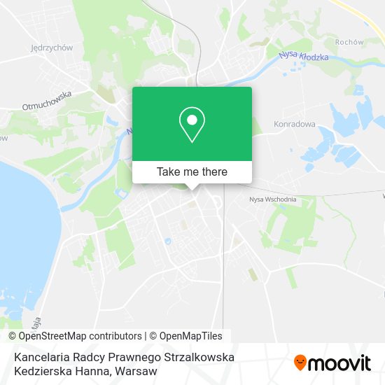 Kancelaria Radcy Prawnego Strzalkowska Kedzierska Hanna map