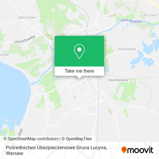 Pośrednictwo Ubezpieczeniowe Gruca Lucyna map