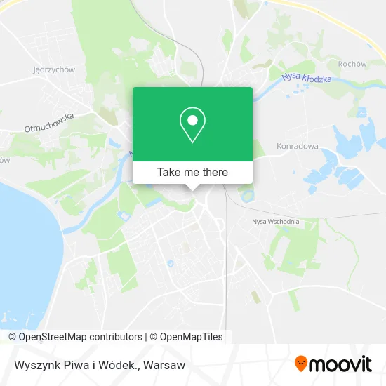 Карта Wyszynk Piwa i Wódek.