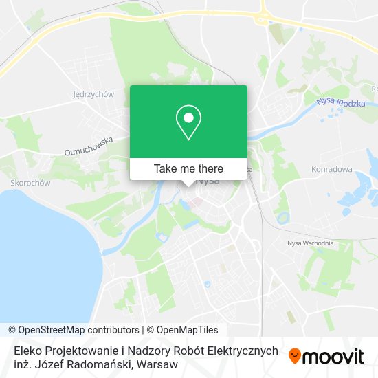 Eleko Projektowanie i Nadzory Robót Elektrycznych inż. Józef Radomański map