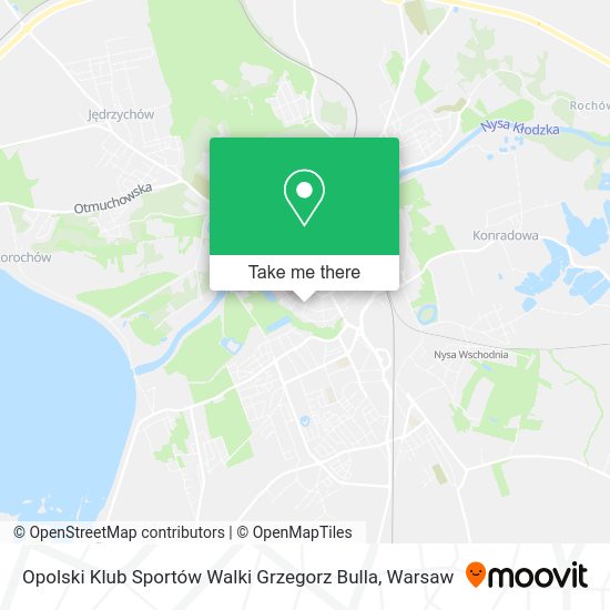 Opolski Klub Sportów Walki Grzegorz Bulla map