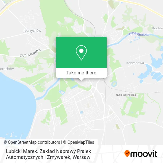 Карта Lubicki Marek. Zakład Naprawy Pralek Automatycznych i Zmywarek
