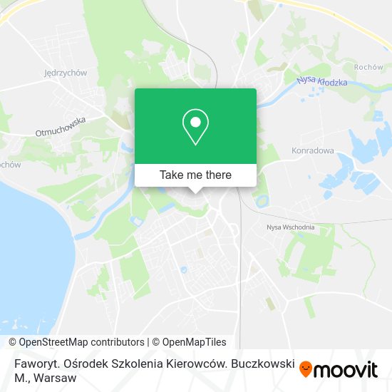 Faworyt. Ośrodek Szkolenia Kierowców. Buczkowski M. map