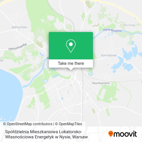 Spółdzielnia Mieszkaniowa Lokatorsko-Własnościowa Energetyk w Nysie map