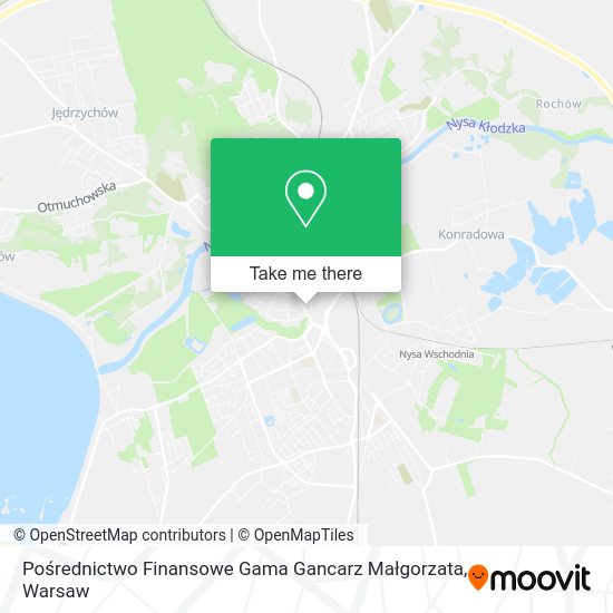 Pośrednictwo Finansowe Gama Gancarz Małgorzata map