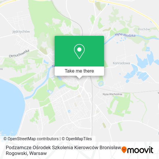 Podzamcze Ośrodek Szkolenia Kierowców Bronisław Rogowski map