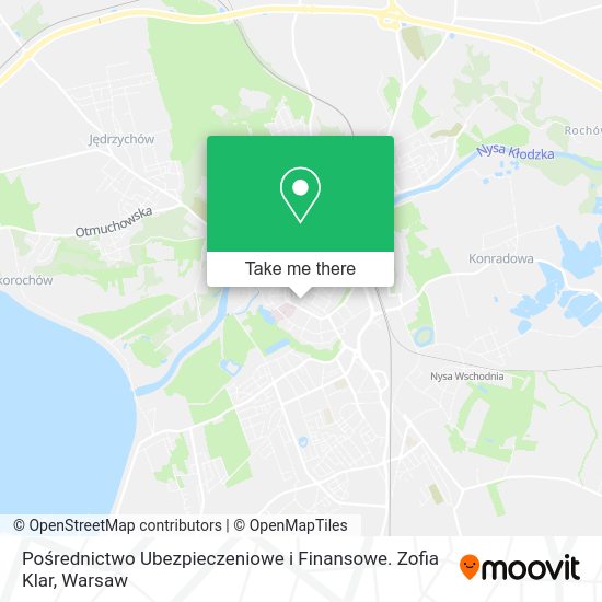 Pośrednictwo Ubezpieczeniowe i Finansowe. Zofia Klar map