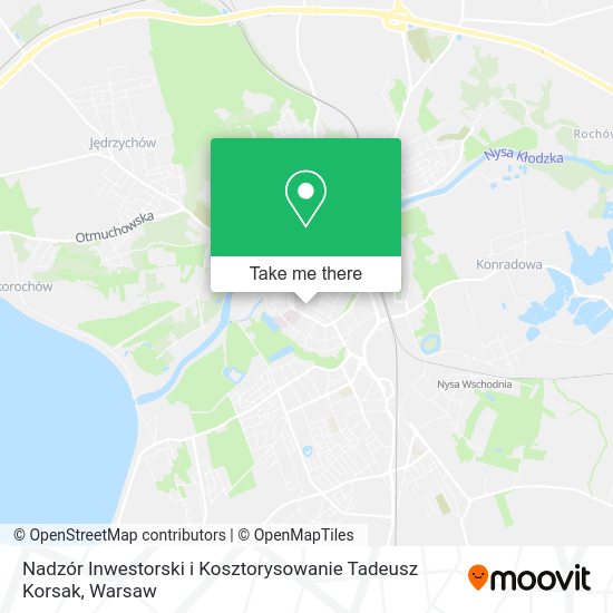 Nadzór Inwestorski i Kosztorysowanie Tadeusz Korsak map