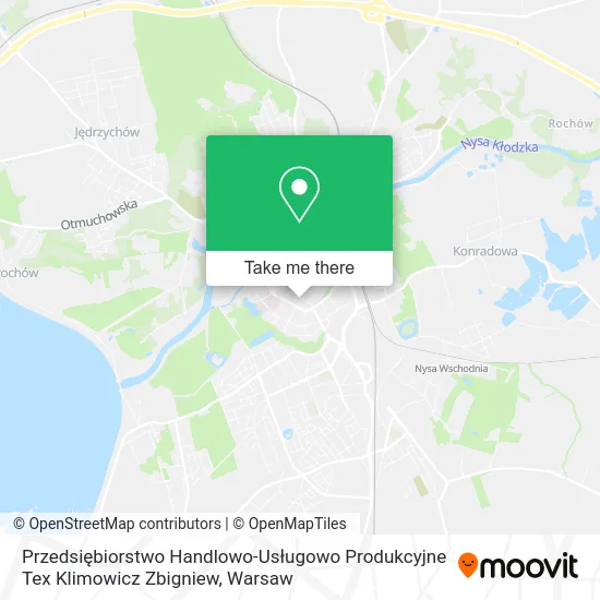 Przedsiębiorstwo Handlowo-Usługowo Produkcyjne Tex Klimowicz Zbigniew map