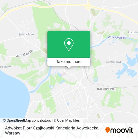 Карта Adwokat Piotr Czajkowski Kancelaria Adwokacka