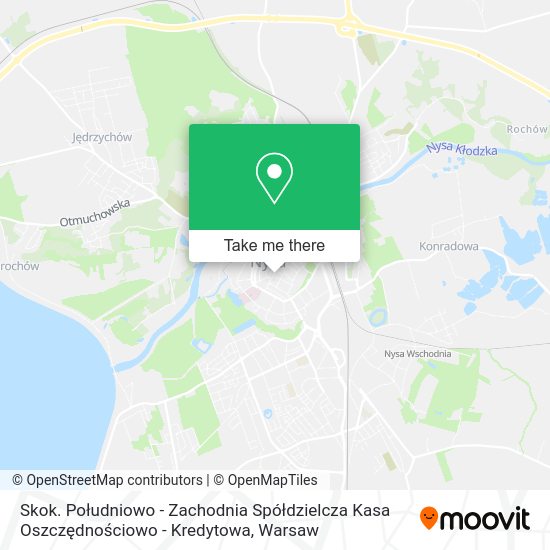 Skok. Południowo - Zachodnia Spółdzielcza Kasa Oszczędnościowo - Kredytowa map