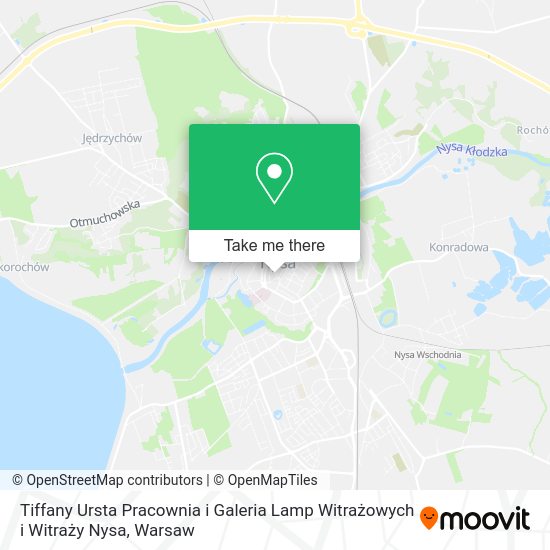 Tiffany Ursta Pracownia i Galeria Lamp Witrażowych i Witraży Nysa map