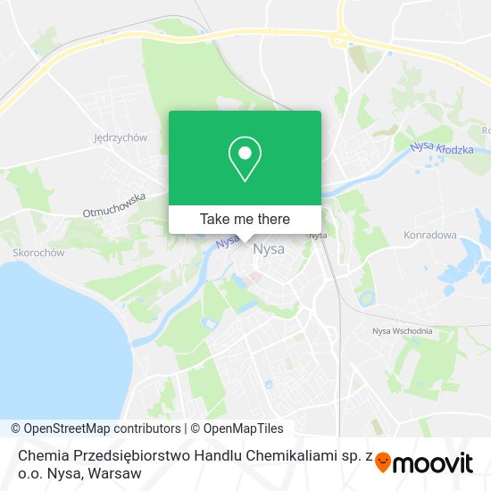 Chemia Przedsiębiorstwo Handlu Chemikaliami sp. z o.o. Nysa map