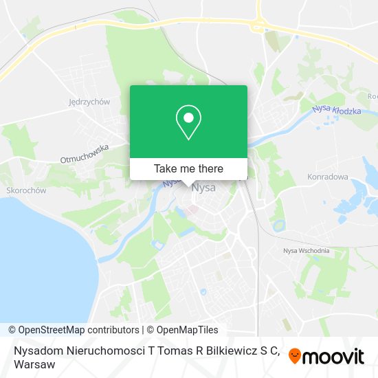 Nysadom Nieruchomosci T Tomas R Bilkiewicz S C map