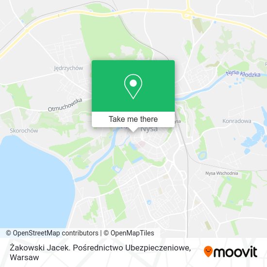 Żakowski Jacek. Pośrednictwo Ubezpieczeniowe map