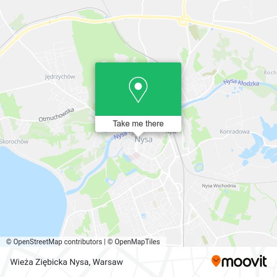 Wieża Ziębicka Nysa map