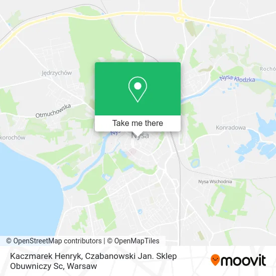 Карта Kaczmarek Henryk, Czabanowski Jan. Sklep Obuwniczy Sc