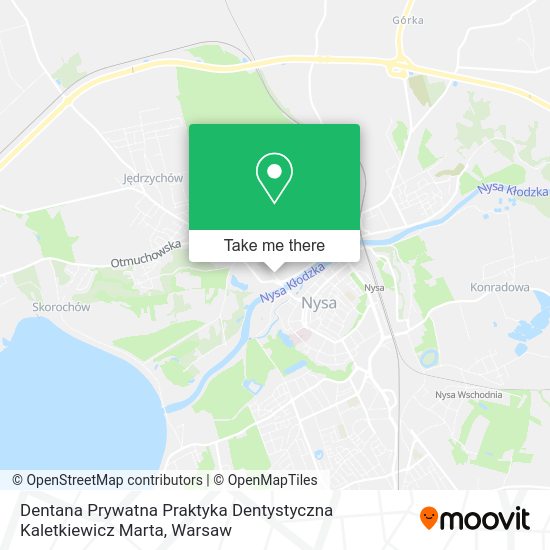 Dentana Prywatna Praktyka Dentystyczna Kaletkiewicz Marta map