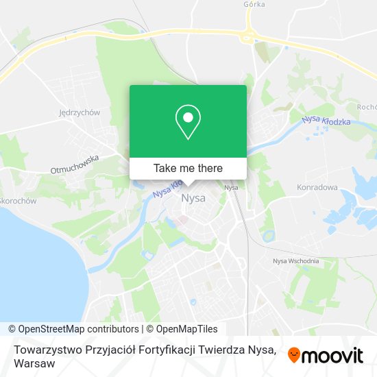 Towarzystwo Przyjaciół Fortyfikacji Twierdza Nysa map