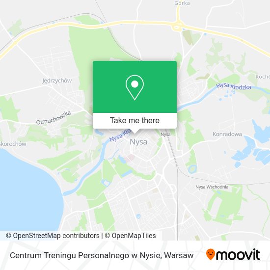 Centrum Treningu Personalnego w Nysie map