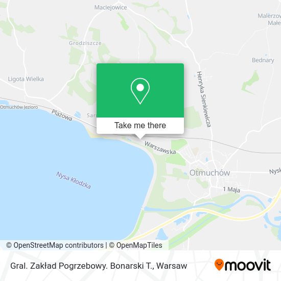 Gral. Zakład Pogrzebowy. Bonarski T. map