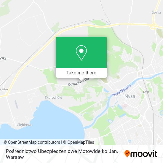 Карта Pośrednictwo Ubezpieczeniowe Motowidełko Jan