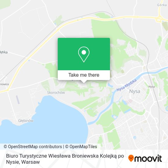 Biuro Turystyczne Wiesława Broniewska Kolejką po Nysie map