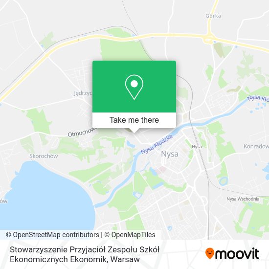 Stowarzyszenie Przyjaciół Zespołu Szkół Ekonomicznych Ekonomik map