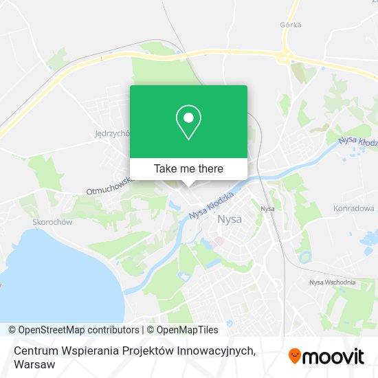 Centrum Wspierania Projektów Innowacyjnych map