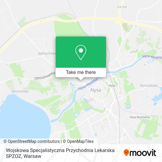 Wojskowa Specjalistyczna Przychodnia Lekarska SPZOZ map