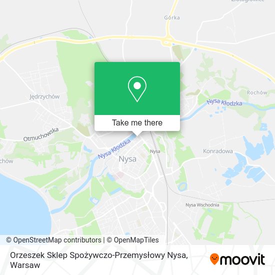 Orzeszek Sklep Spożywczo-Przemysłowy Nysa map