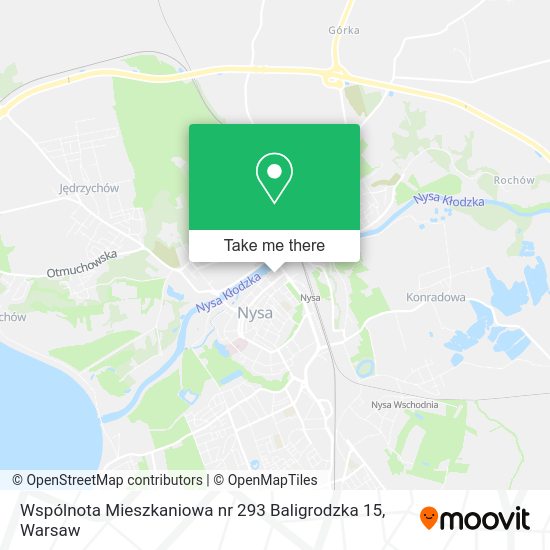 Карта Wspólnota Mieszkaniowa nr 293 Baligrodzka 15