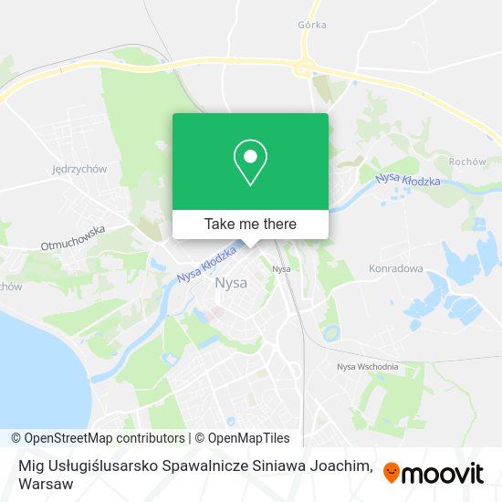 Mig Usługiślusarsko Spawalnicze Siniawa Joachim map