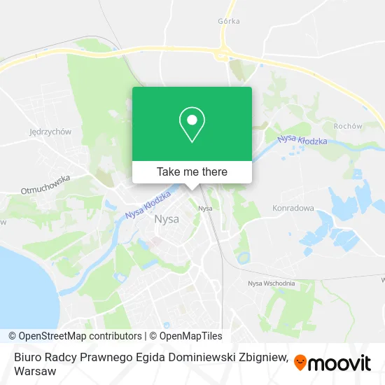 Карта Biuro Radcy Prawnego Egida Dominiewski Zbigniew