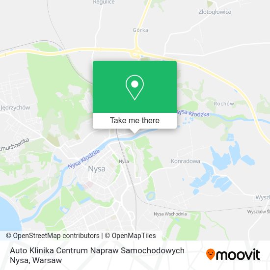 Auto Klinika Centrum Napraw Samochodowych Nysa map