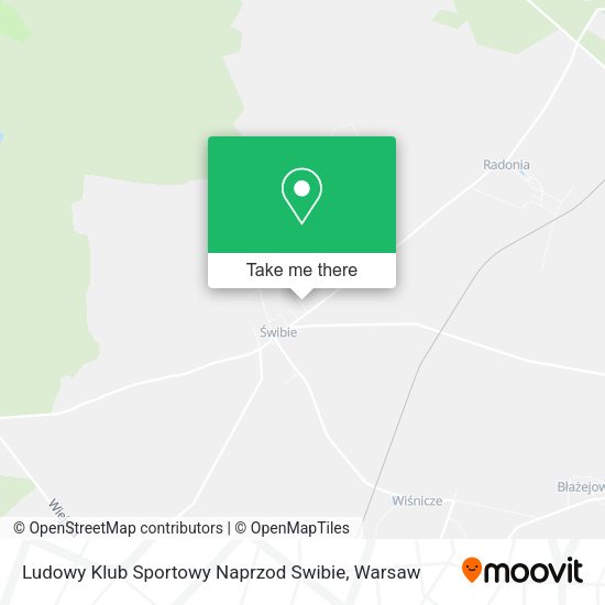 Ludowy Klub Sportowy Naprzod Swibie map