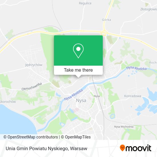 Unia Gmin Powiatu Nyskiego map