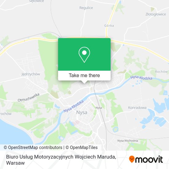 Biuro Usług Motoryzacyjnych Wojciech Maruda map