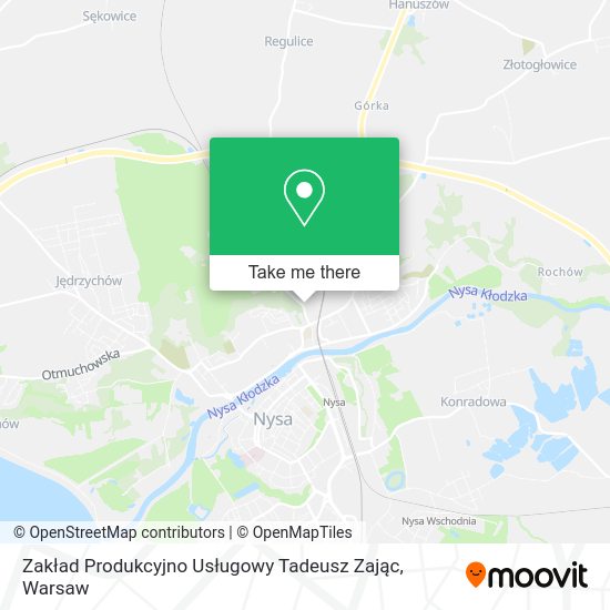 Zakład Produkcyjno Usługowy Tadeusz Zając map