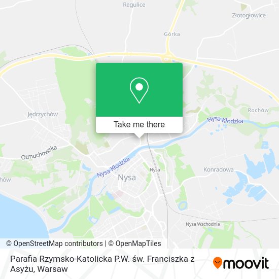 Parafia Rzymsko-Katolicka P.W. św. Franciszka z Asyżu map